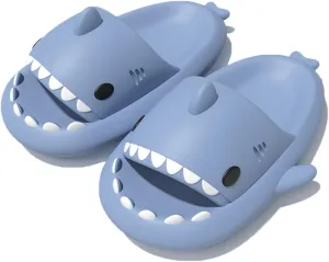 Zureto Shark Cloud Slides, Cute Cartoon Shark Slippers Indoor Outdoor Slippers for Women Men