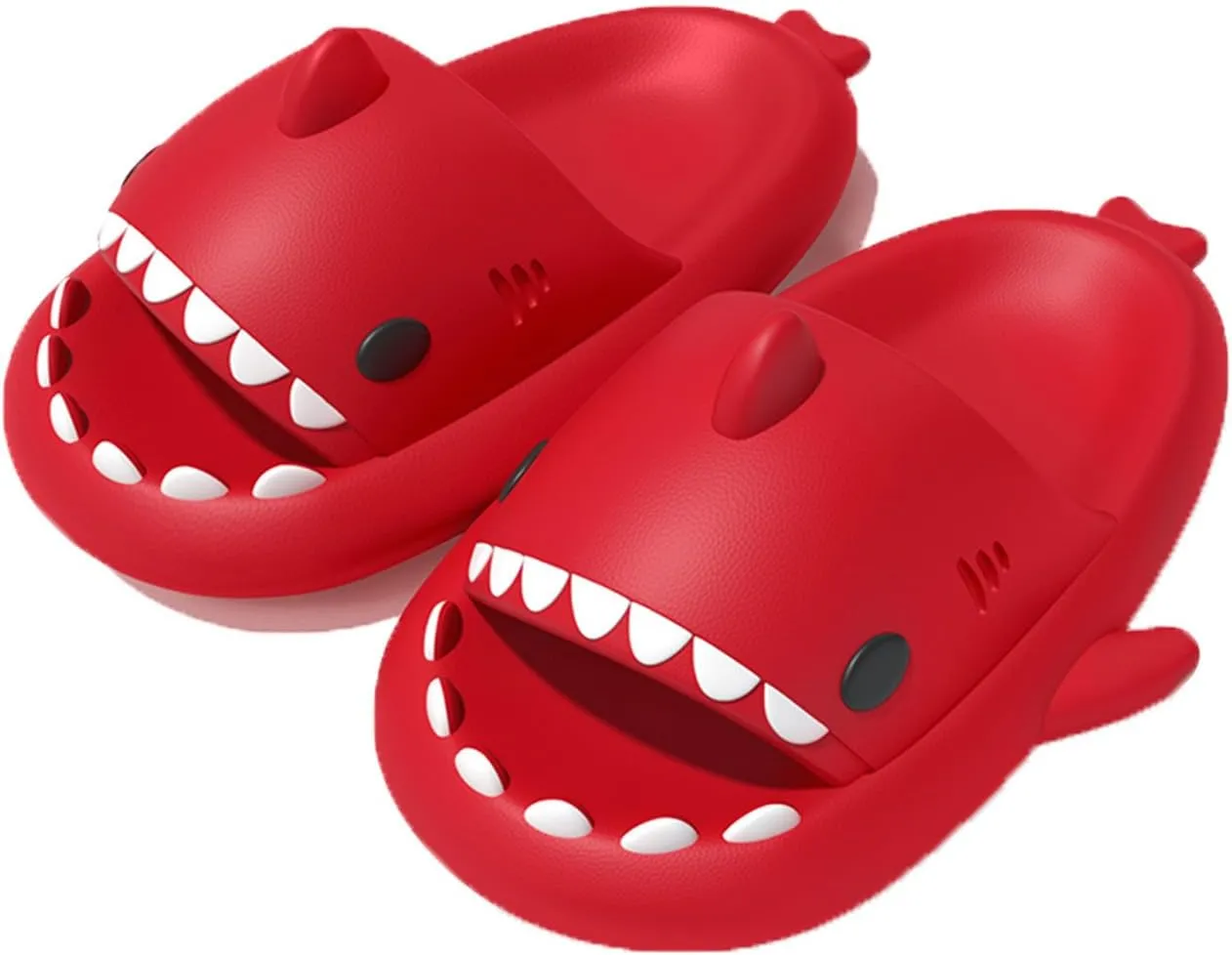 Zureto Shark Cloud Slides, Cute Cartoon Shark Slippers Indoor Outdoor Slippers for Women Men