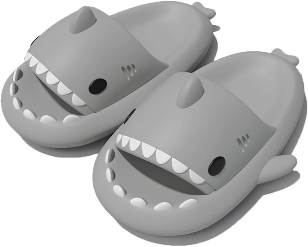 Zureto Shark Cloud Slides, Cute Cartoon Shark Slippers Indoor Outdoor Slippers for Women Men