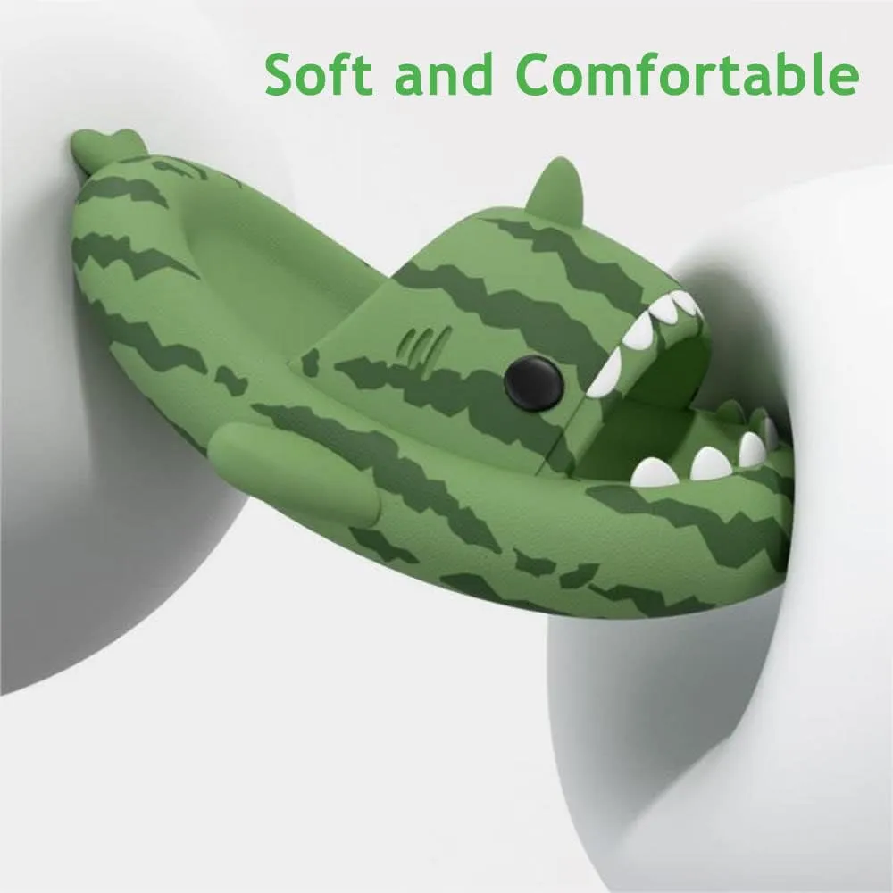 Zureto Shark Cloud Slides, Cute Cartoon Shark Slippers Indoor Outdoor Slippers for Women Men